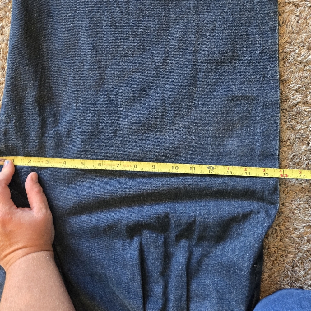 Good American Size 10 Good 90s Pleated Wide Leg Jeans (RUN BIG- READ) - Picture 15 of 16